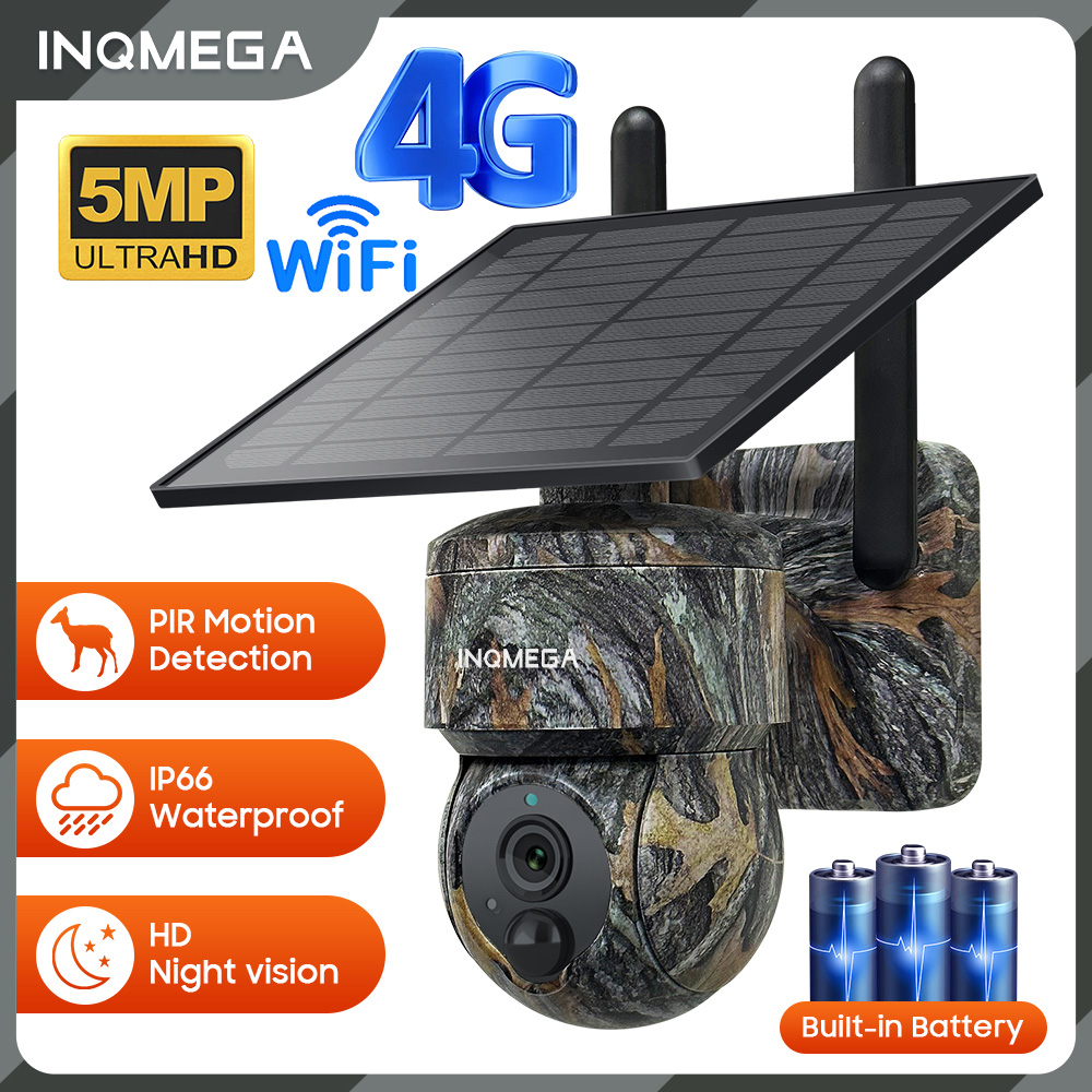 Garden Camera - INQMEGA 5MP 4G/WIFI caméra de sécurité