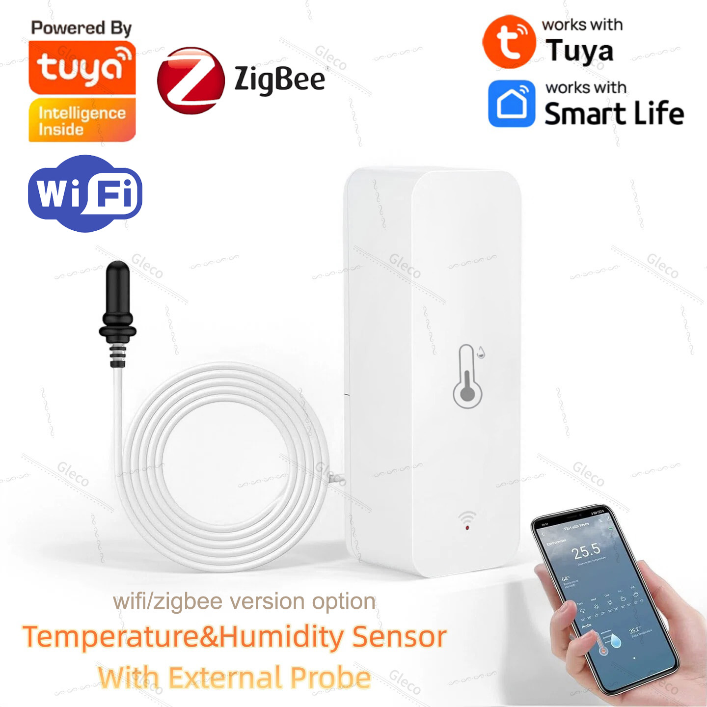 Plant Monitor - Capteur de température et d'humidité Tuya
