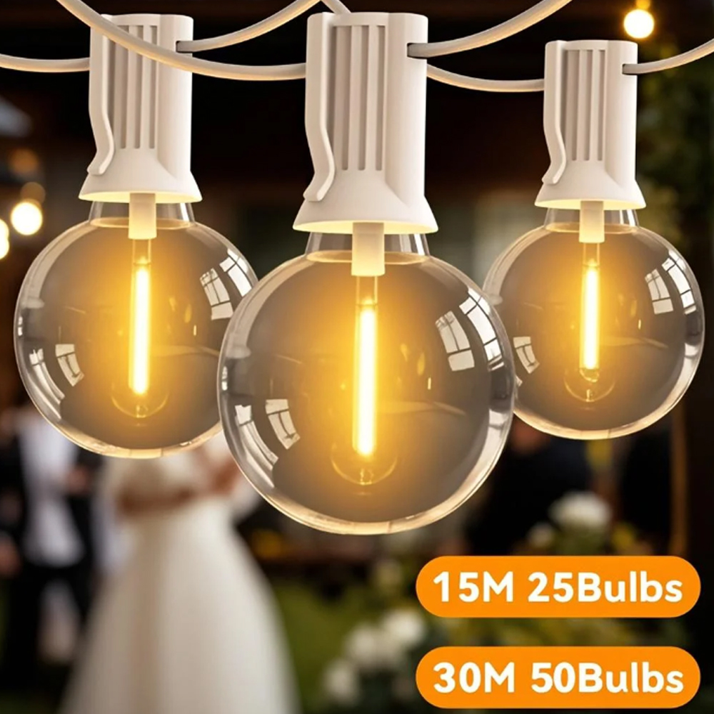 Smart Garden Kit - Guirlande lumineuse d'extérieur G40, 220V, LED,