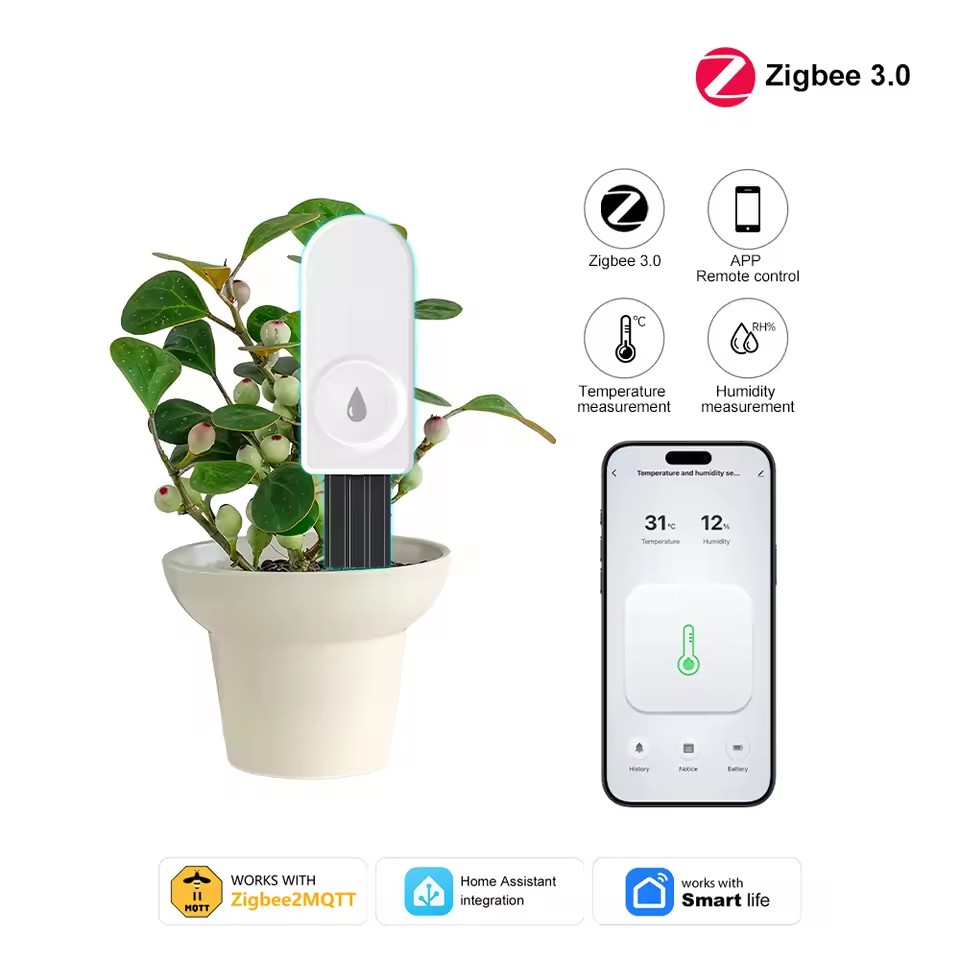 Plant Sensor - Capteur d'humidité du sol intelligent ZigBee