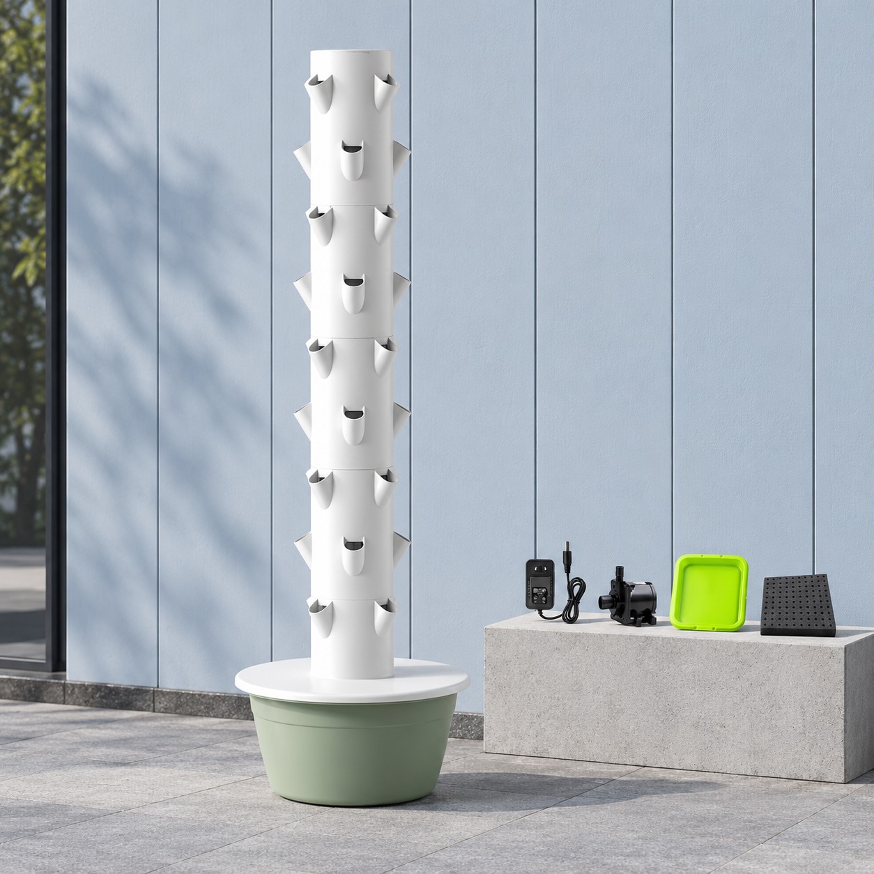 Tour hydroponique à 9 niveaux  - Hydroponic Tower avis et prix